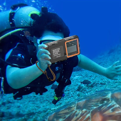Universal Waterproof Diving Phone Case with Lanyard – IPX8 Certified for iPhone, Samsung & Devices up to 6.8"