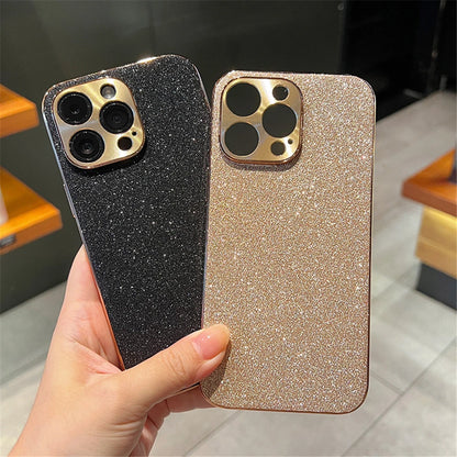 Luxury Diamond Glitter iPhone Case – Bling Rhinestone Plating Cover with Camera Protection (iPhone 11–16)