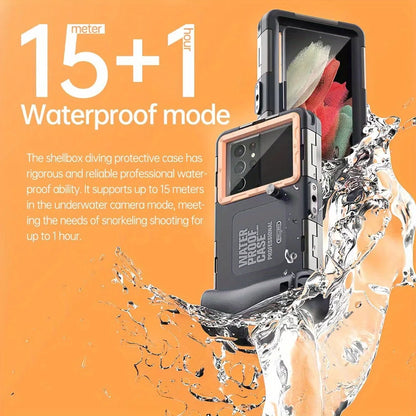Universal Waterproof Diving Phone Case with Lanyard – IPX8 Certified for iPhone, Samsung & Devices up to 6.8"