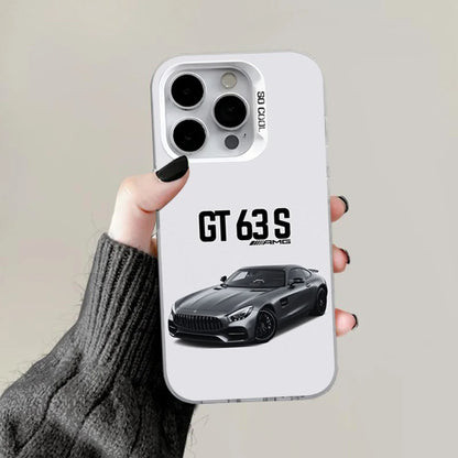 AMG GT Inspired Car Phone Case – Matte Anti-Fall Cover for iPhone 12–16 Series