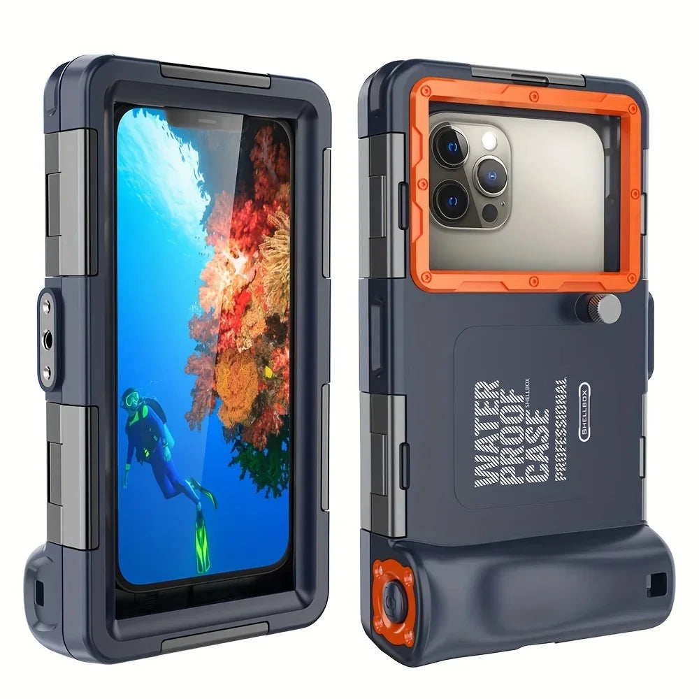 Universal Waterproof Diving Phone Case with Lanyard – IPX8 Certified for iPhone, Samsung & Devices up to 6.8"