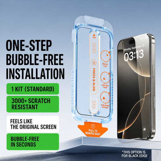 PulseCase™ UltraShield Screen Protector – Bubble-Free & Privacy Edition
