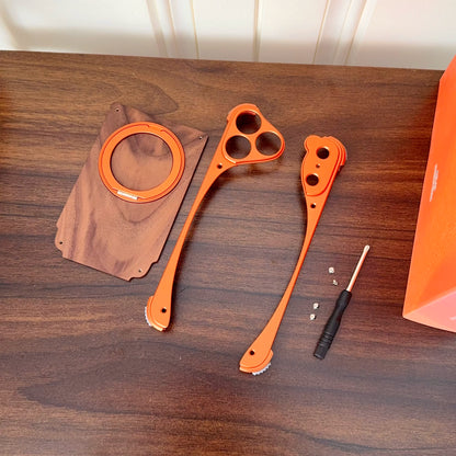 PulseCase™ WoodFrame Metal Case – MagSafe Stand Edition