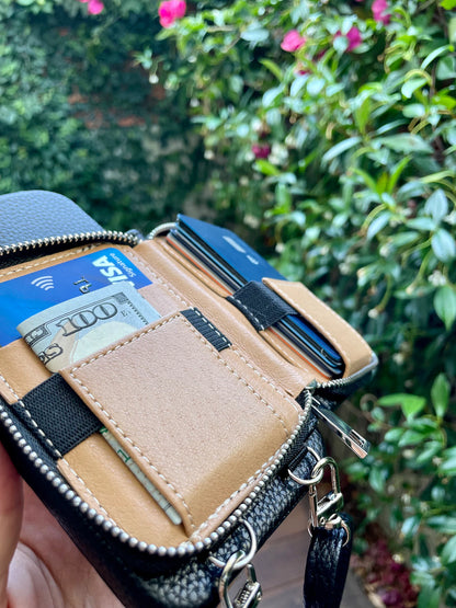 PulseCase™ ZipWallet Leather Case – Everyday Carry Edition