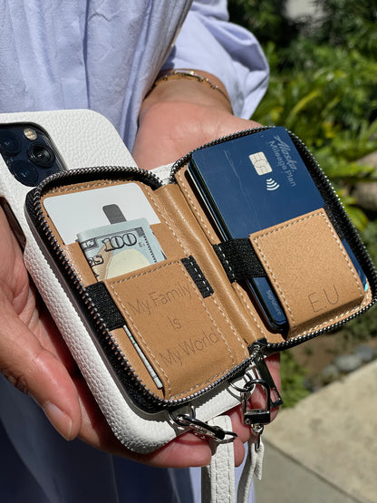 PulseCase™ ZipWallet Leather Case – Everyday Carry Edition