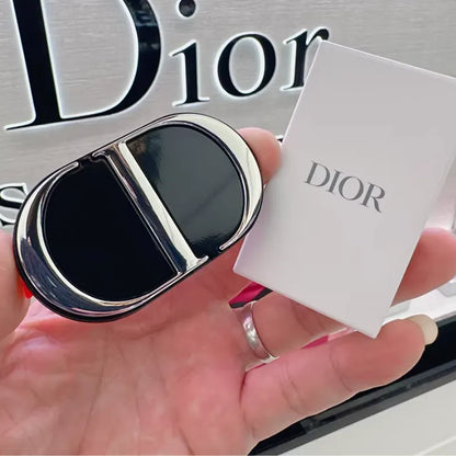 Luxury Textured Leather iPhone Case + Adhesive Mini Mirror