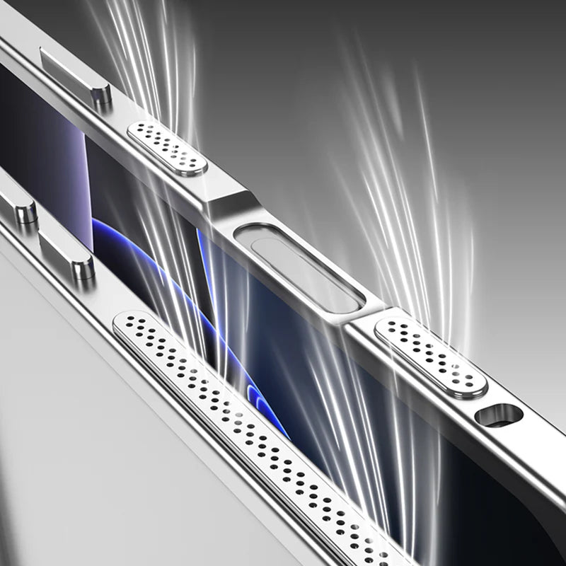 Edge Metal Frame for iPhone – Shockproof Armor with Camera Lens Protector