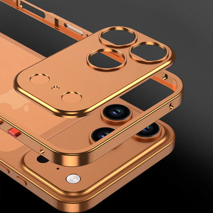 Edge Metal Frame for iPhone – Shockproof Armor with Camera Lens Protector