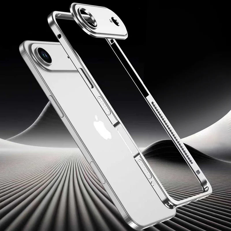 Edge Metal Frame for iPhone – Shockproof Armor with Camera Lens Protector