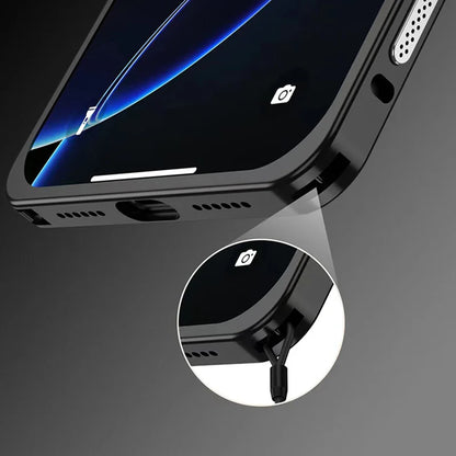 Edge Metal Frame for iPhone – Shockproof Armor with Camera Lens Protector