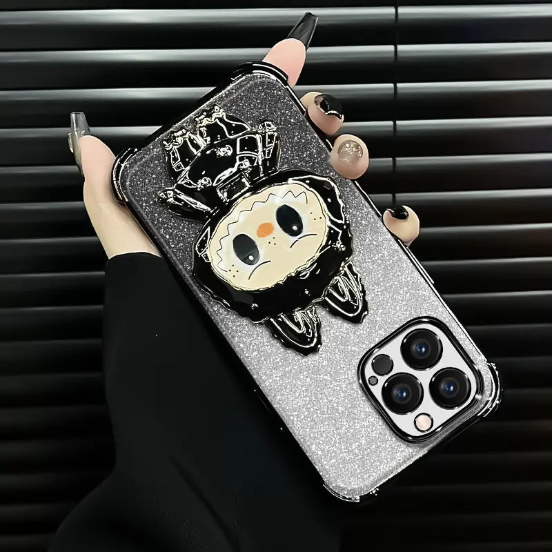Labubu™ iPhone Case – 3D Cartoon Glitter Cover