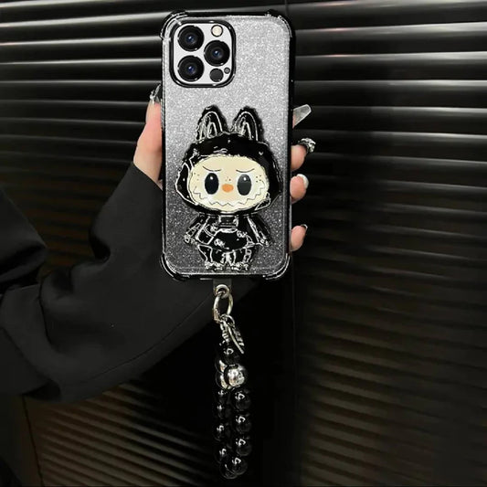 Labubu™ iPhone Case – 3D Cartoon Glitter Cover