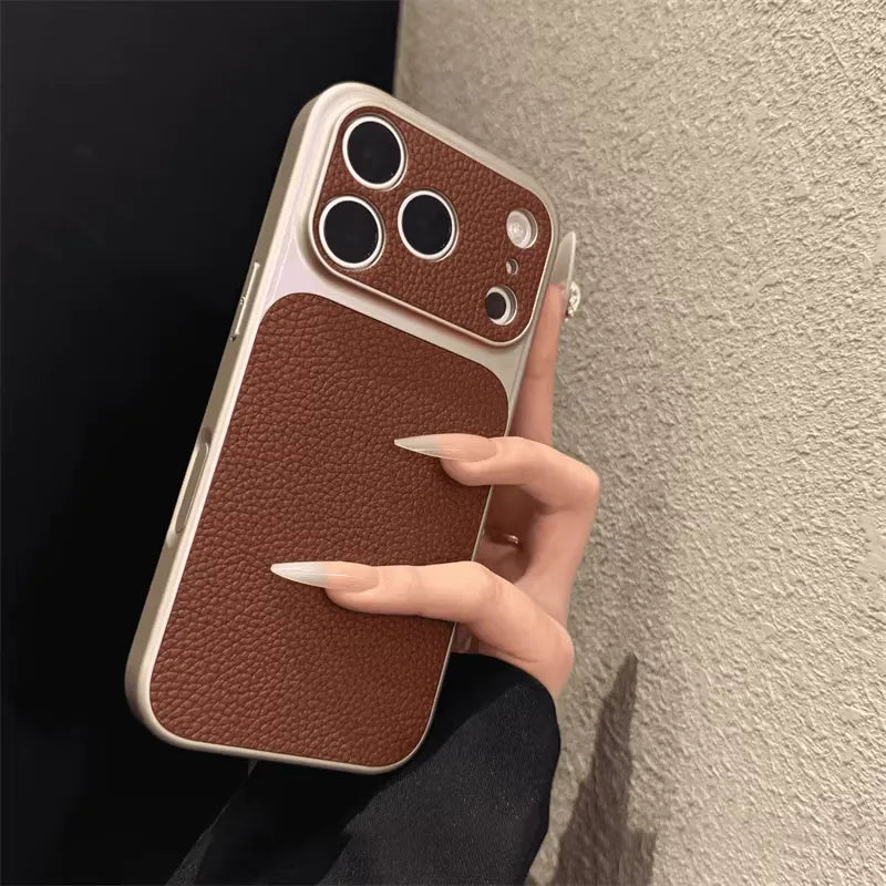 Luxury Textured Leather iPhone Case