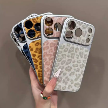 Leopard Pattern Leather iPhone Case