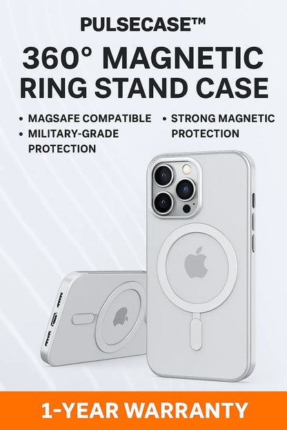 360° Magnetic Ring Stand iPhone Case – MagSafe Compatible