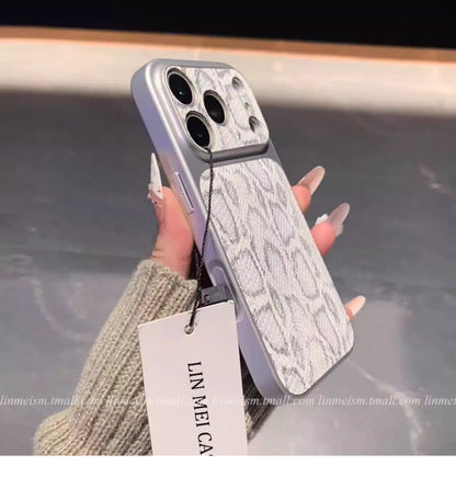 Snake Texture iPhone Case – Premium Leather Feel