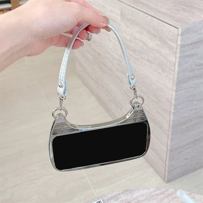 Jewel Mini Bag Case with Rhinestones & Shoulder Straps for iPhone