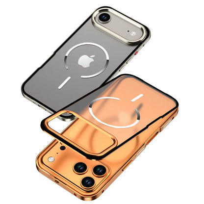 TitanFrame™ Metal Magnetic Case – Clear Back & Camera Lens Protection