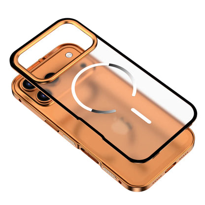 TitanFrame™ Metal Magnetic Case – Clear Back & Camera Lens Protection